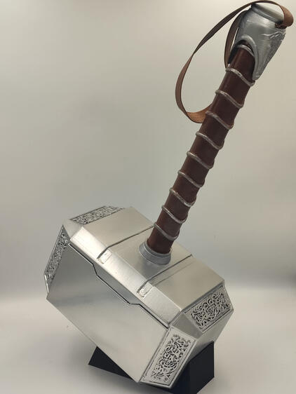 A cinematic-quality prop replica featuring professional 3D printing, hand-painted weathering, and intricate laser-engraved details—designed for film production, high-end collectors, and screen-accurate cosplay.