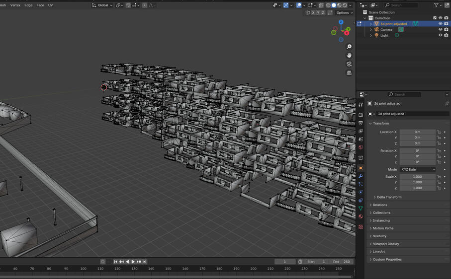 A high-fidelity 3D digital model displayed in design software, featuring complex geometry and manifold surfaces ready for 3D printing, CNC machining, or architectural visualization.