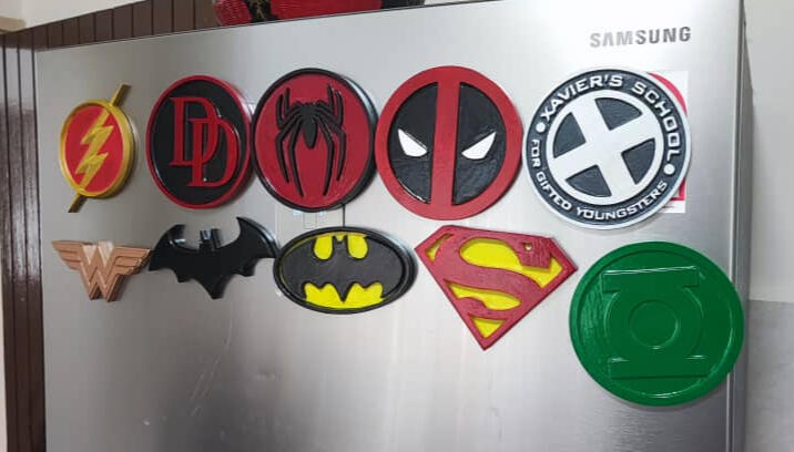Custom Company logos 3D printed in high detail.