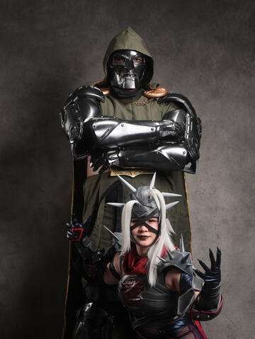 A highly detailed, custom-fabricated cosplay prop and armor set featuring professional 3D printing and cinematic hand-painted finishes—perfect for high-end character replicas, screen-accurate costumes, and convention-ready builds.